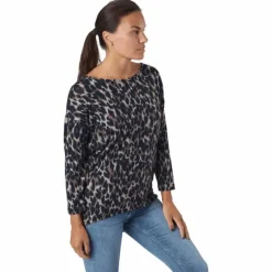 Onlelcos 4/5 Aop Top Jrs Noos Taupe Gray