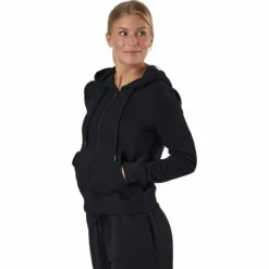 Onlfeel Life L/s Zip Hood Swt Black