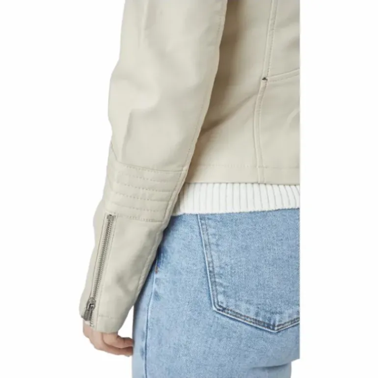 Onlgemma Faux Leather Biker Ot Silver Lining