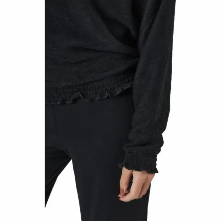 Onljenka L/s O-neck Smock Top Black