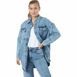 Onlkasia Ls Os Shirt Dnm Bj No Medium Blue Denim