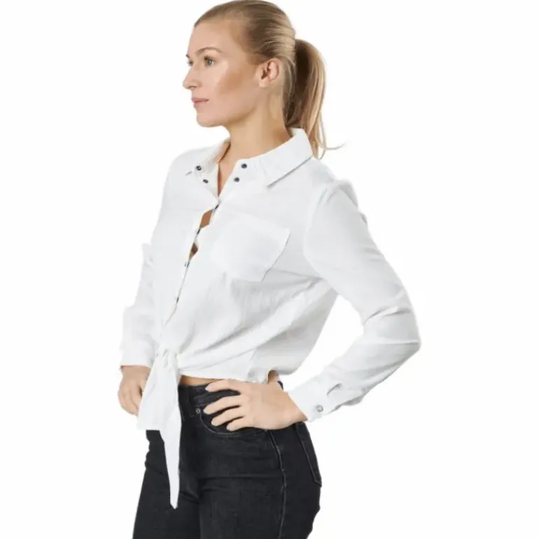 Onllecey Ls Knot Shirt Noos Cloud Dancer