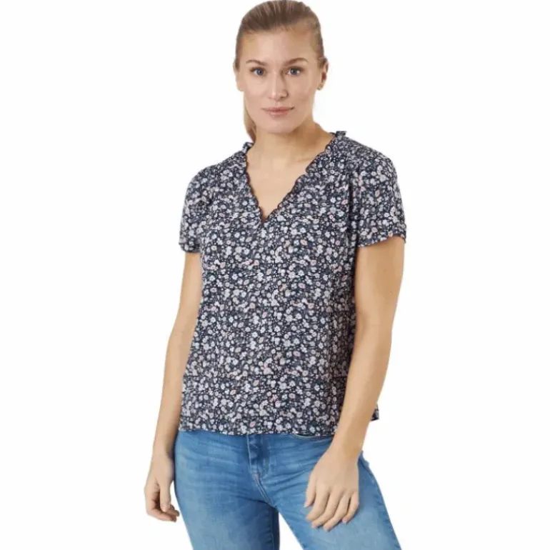 Onlsonja Life S/s V-neck Top N Night Sky