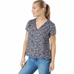 Onlsonja Life S/s V-neck Top N Night Sky