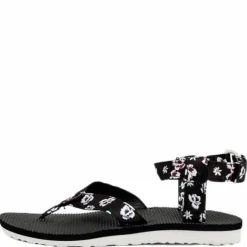 Original Sandal Floral Satin Patterned/Black
