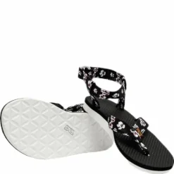 Original Sandal Floral Satin Patterned/Black