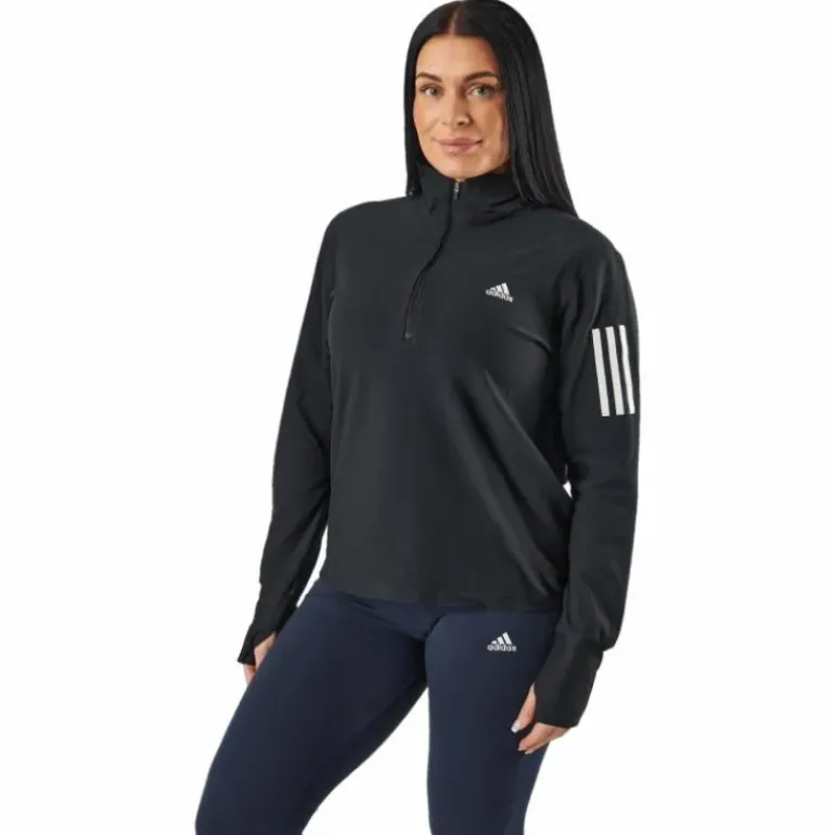 Otr 1/2 Zip W Black