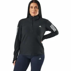 Otr 1/2 Zip W Black