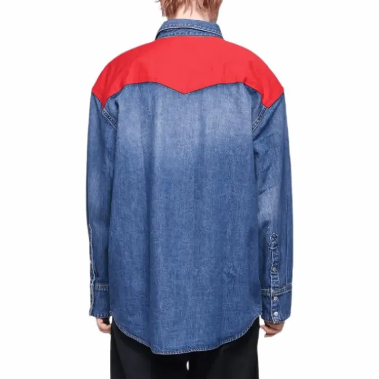 Oversized Foundation Shirt Blue