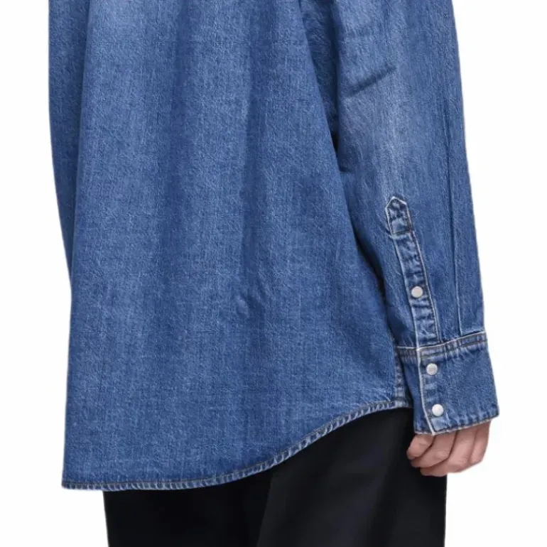 Oversized Foundation Shirt Blue