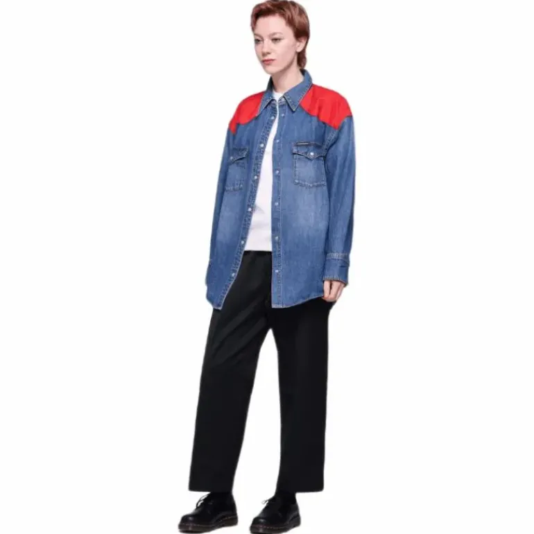 Oversized Foundation Shirt Blue