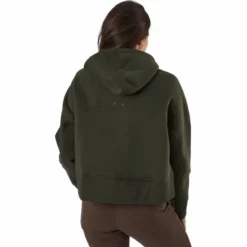 Oversized Zip Hood Forest Green