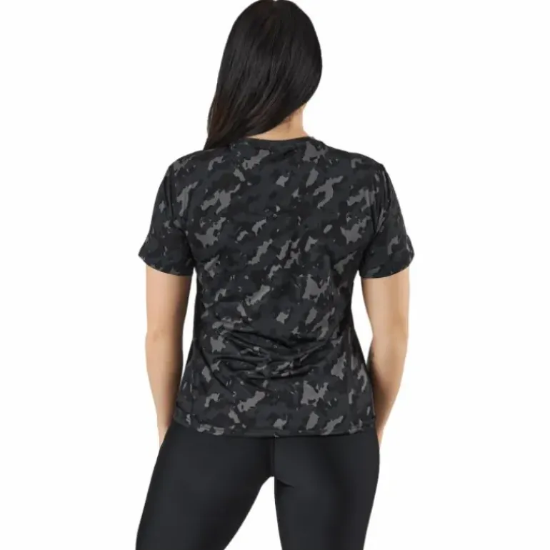 Own the Run Camo Running T-Shirt Black