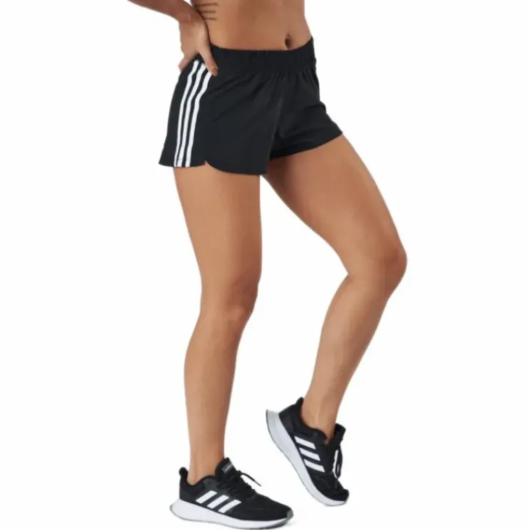 Pacer 3 Stripe Woven Short Black / White