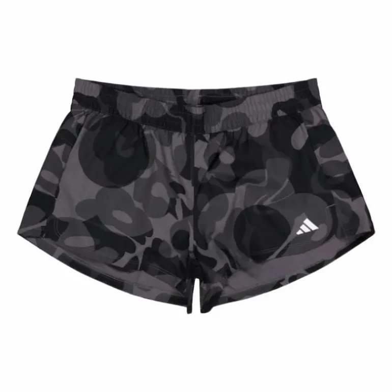 Pacer Train Essentials Floral-Print Woven Shorts Black