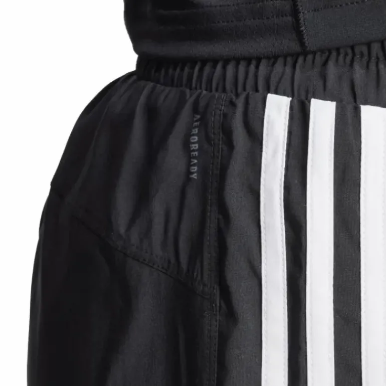 Pacer Training 3-Stripes Woven High-Rise Shorts Black / White