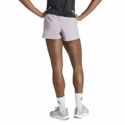 Pacer Training 3-Stripes Woven High-Rise Shorts Preloved Fig / White