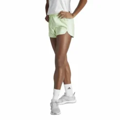 Pacer Training 3-Stripes Woven High-Rise Shorts Green