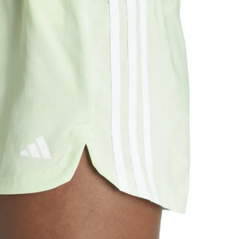 Pacer Training 3-Stripes Woven High-Rise Shorts Green