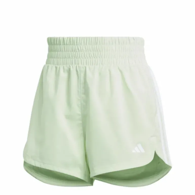 Pacer Training 3-Stripes Woven High-Rise Shorts Green