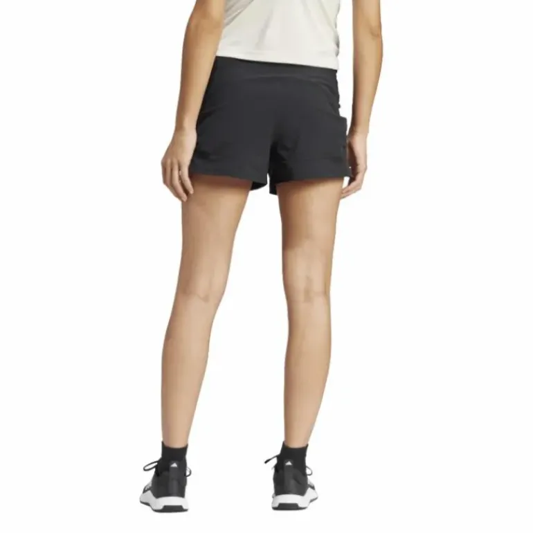Pacer Woven Stretch Training Maternity Shorts Black / White