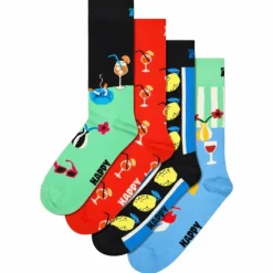 4-pack Fancy Dinner Socks Gift Light Blue