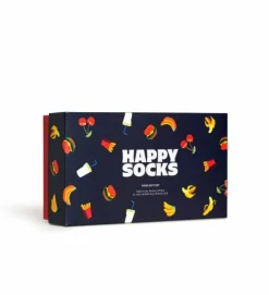 3-pack Food Socks Gift Set Navy