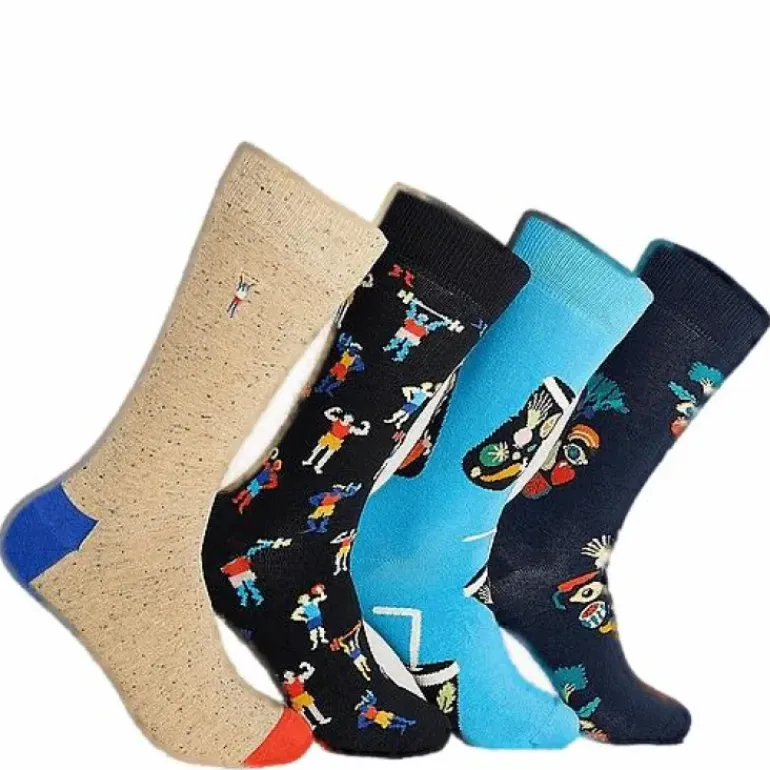 4-pack Healthy Lifestyle Socks Multi Color