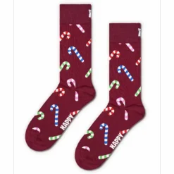 2-pack Holiday Striped Cracker Dark Red