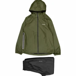 Packable Rainbreaker Set Forest Green