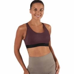 Padded Crossback Bra Purple