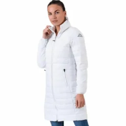 Padded Jacket Long Logo Avera White