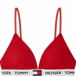 Padded Triangle Bra, Xcn Tango Red