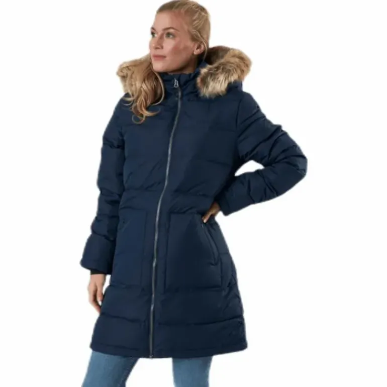 Paranaque Long Down Parka Jacket Blue