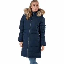 Paranaque Long Down Parka Jacket Blue