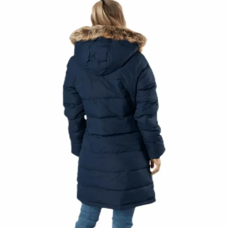 Paranaque Long Down Parka Jacket Blue