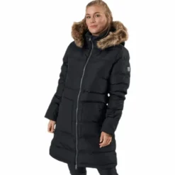 Paranaque Long Down Parka Jacket Black