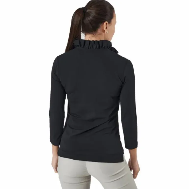 Patrice 3/4 Polo Shirt Black