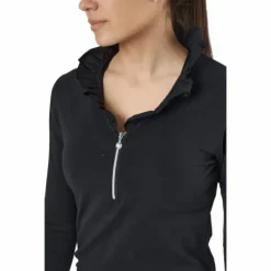 Patrice 3/4 Polo Shirt Black
