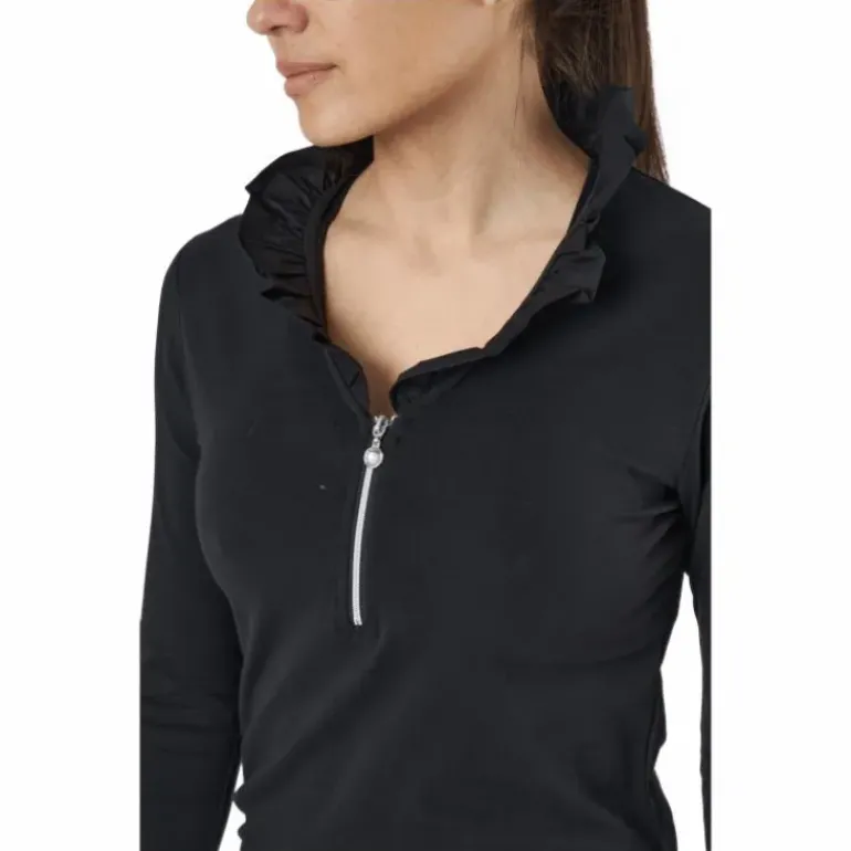 Patrice 3/4 Polo Shirt Black