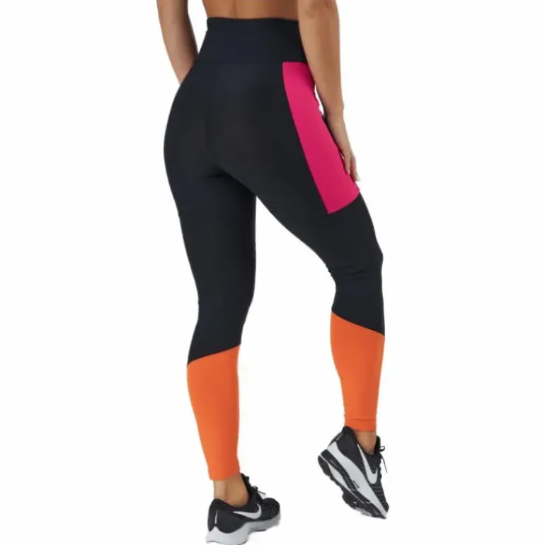 Paula High Waist 7/8 Tight Black-beetroot Purple-mandarin