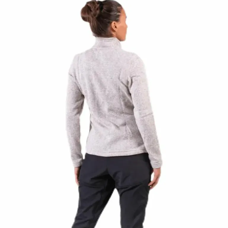Paulina Melange Fleece Jacket Beige