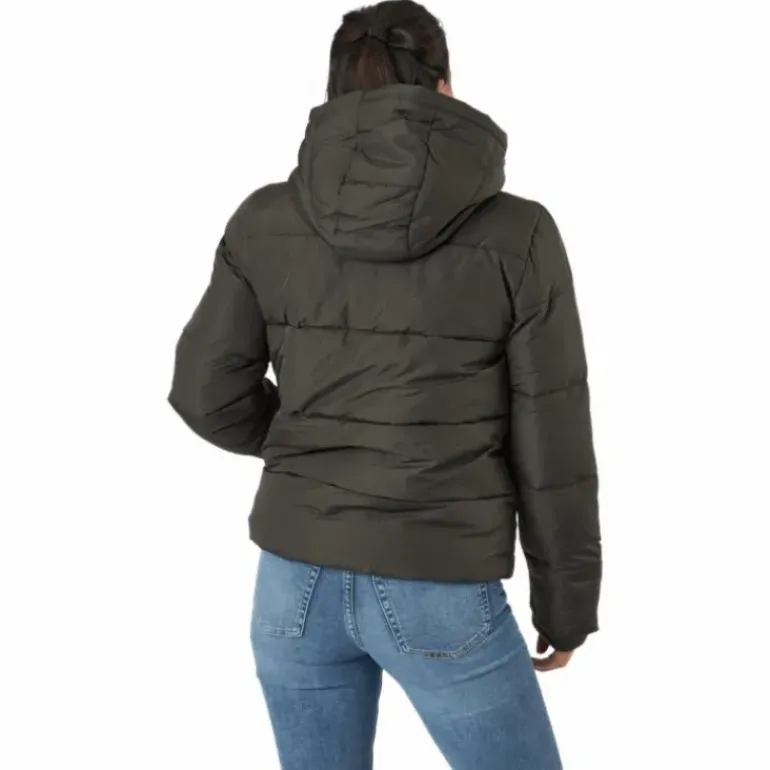 Pcbee New Short Puffer Jacket Black Olive