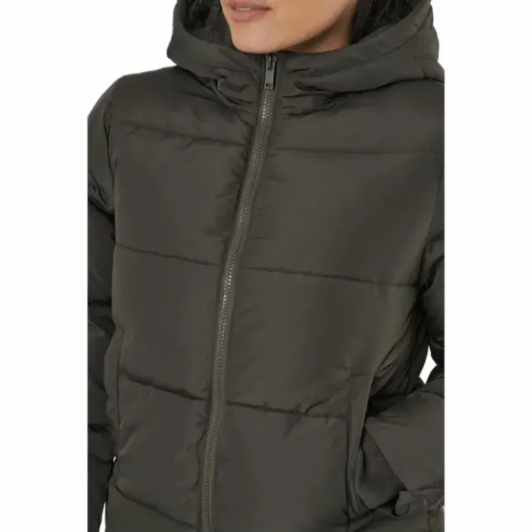 Pcbee New Short Puffer Jacket Black Olive