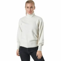 Pccava Ls High Neck Knit Bc Birch