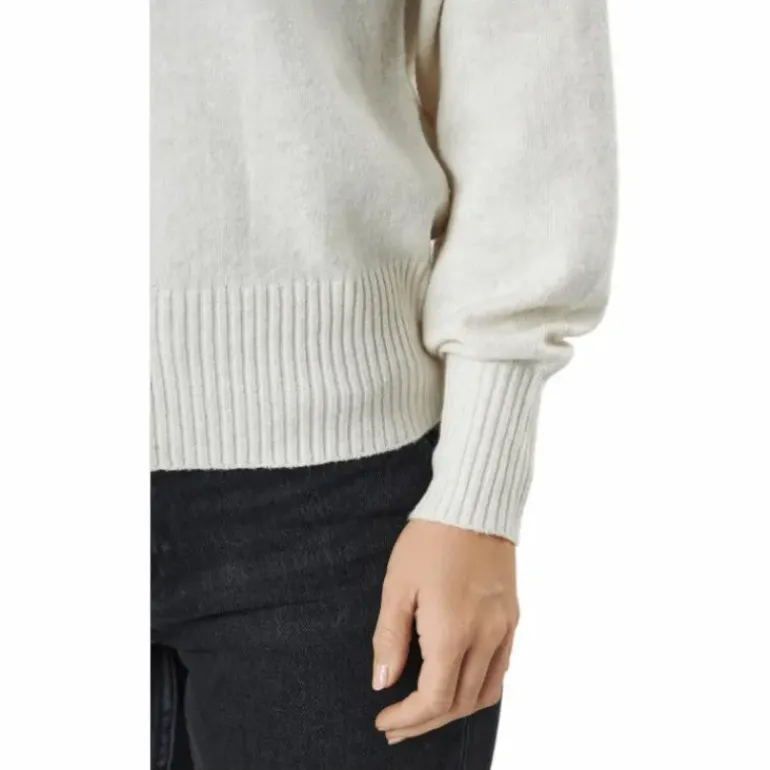 Pccava Ls High Neck Knit Bc Birch