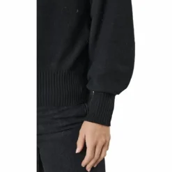 Pccava Ls High Neck Knit Bc Black