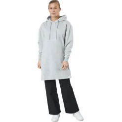Pcchilli Ls Sweat Dress Bc Light Grey Melange