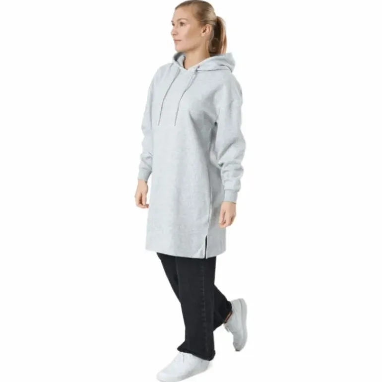 Pcchilli Ls Sweat Dress Bc Light Grey Melange