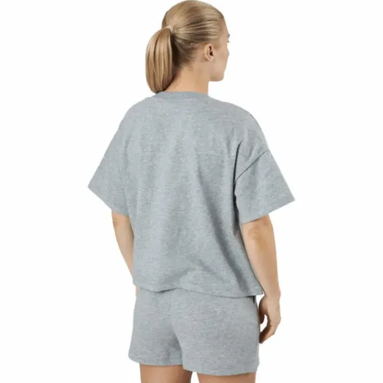 Pcchilli Summer 2/4 Loose Swea Light Grey Melange